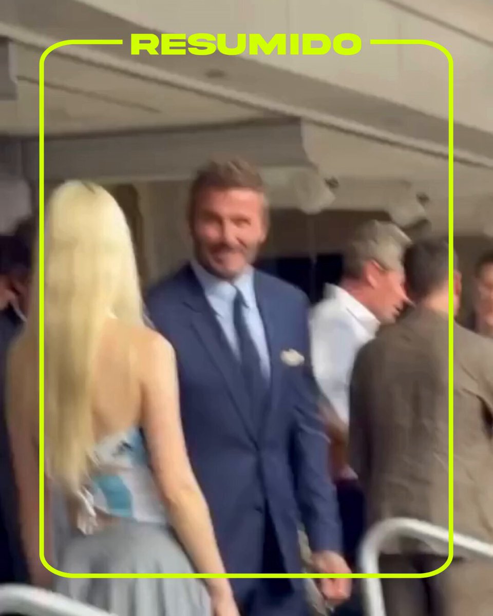 Anya Taylor-Joy y David Beckham se encontraron en el partido de Estados Unidos contra Paraguay