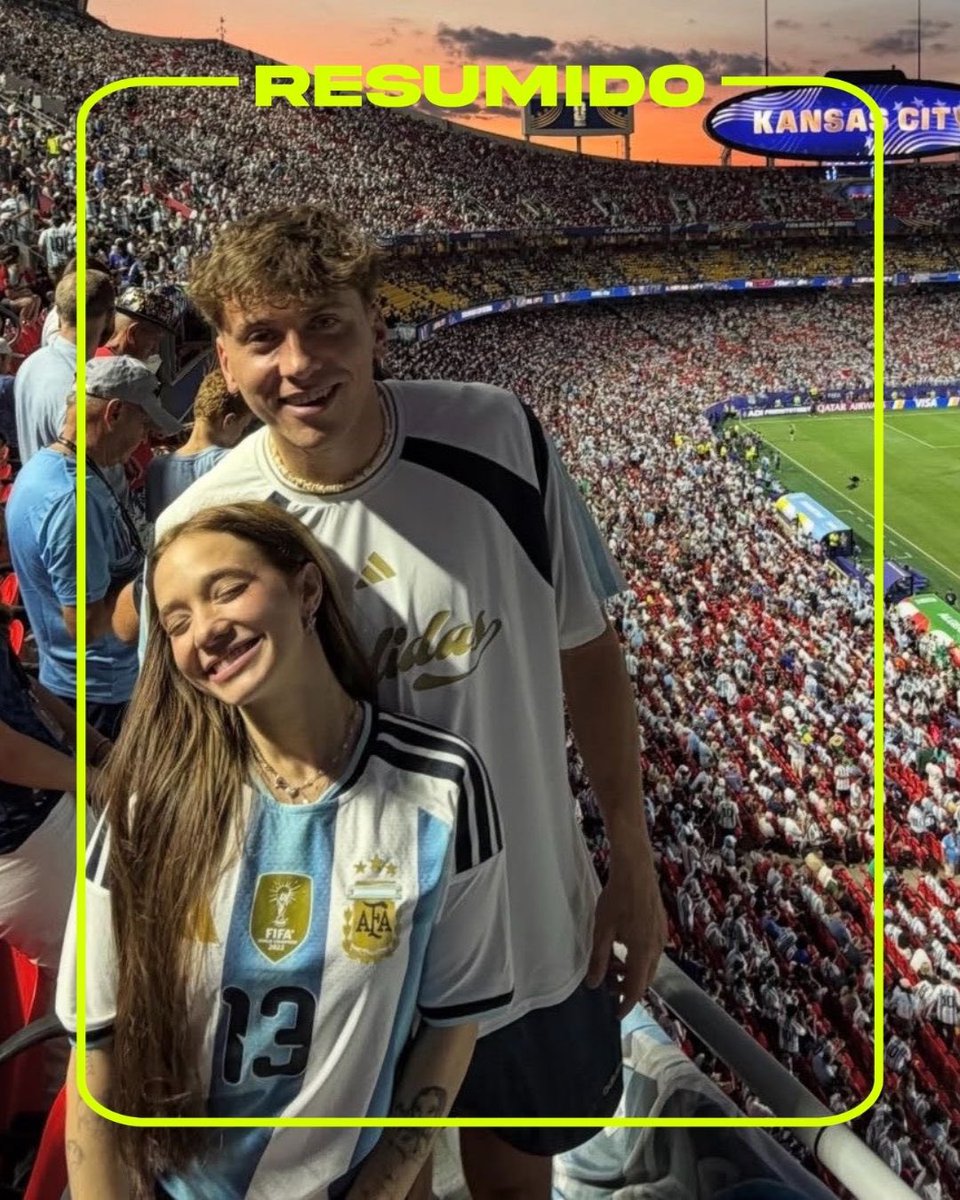 📸 “Margela” presentes en el triunfo de Argentina contra Argelia en el debut de la Scaloneta en el Mundial 2026