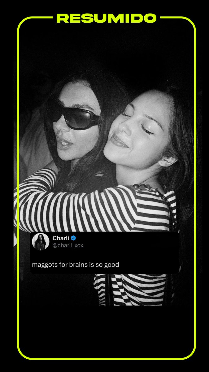 "Maggots for brains is so good"
Charli xcx elogió a Olivia Rodrigo. El nuevo álbum de Rodrigo apunta a más de 450K unidades en su primera semana, desafiando el récord de Drake en 2026