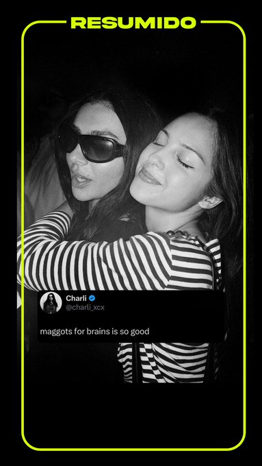 "Maggots for brains is so good"

Charli xcx elogió a Olivia Rodrigo. El nuevo álbum de Rodrigo apunta a más de 450K unidades en su primera semana, desafiando el récord de Drake en 2026