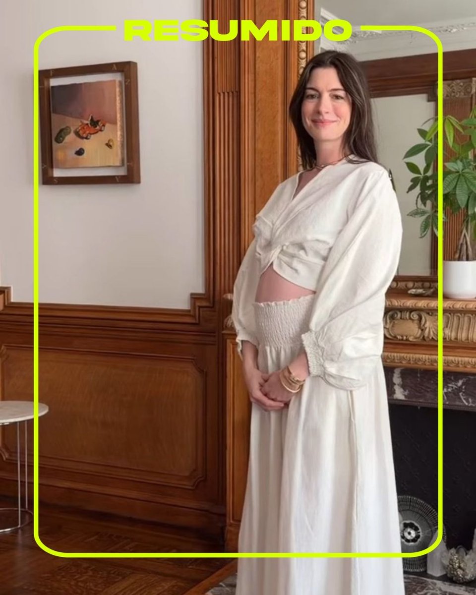 Anne Hathaway anunció que está embarazada de su tercer hijo 🐣