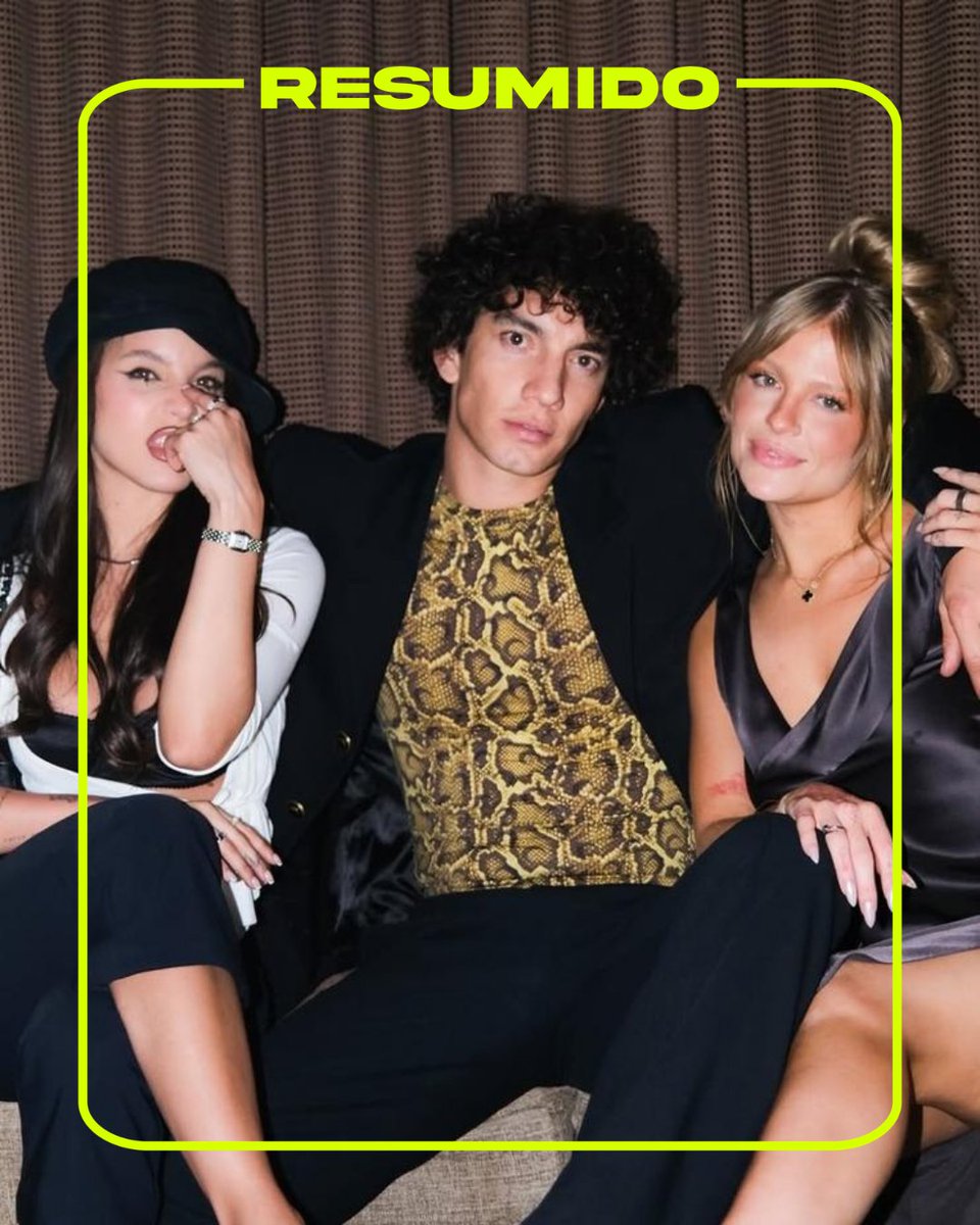 Emilia Mernes, Justin Quiles, Nico Furtado, Jorge Lopez y Luisa Sonza, juntos en un evento de Johnnie Walker