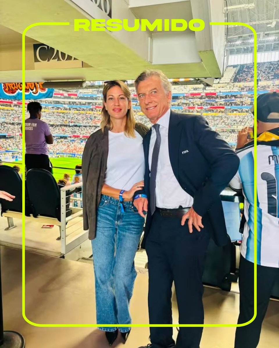 ⚽️ Mauricio Macri con su novia Dolores Teuly en el partido de Argentina contra Austria en el Mundial 2026