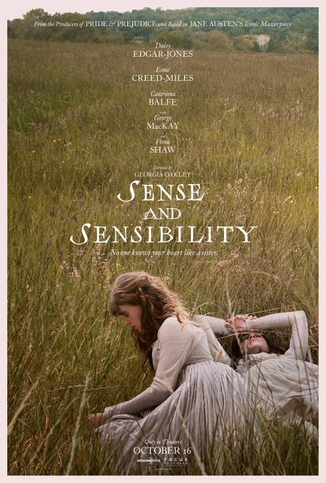 Nuevo póster para "SENSE &amp; SENSIBILITY"

El tráiler se estrena mañana