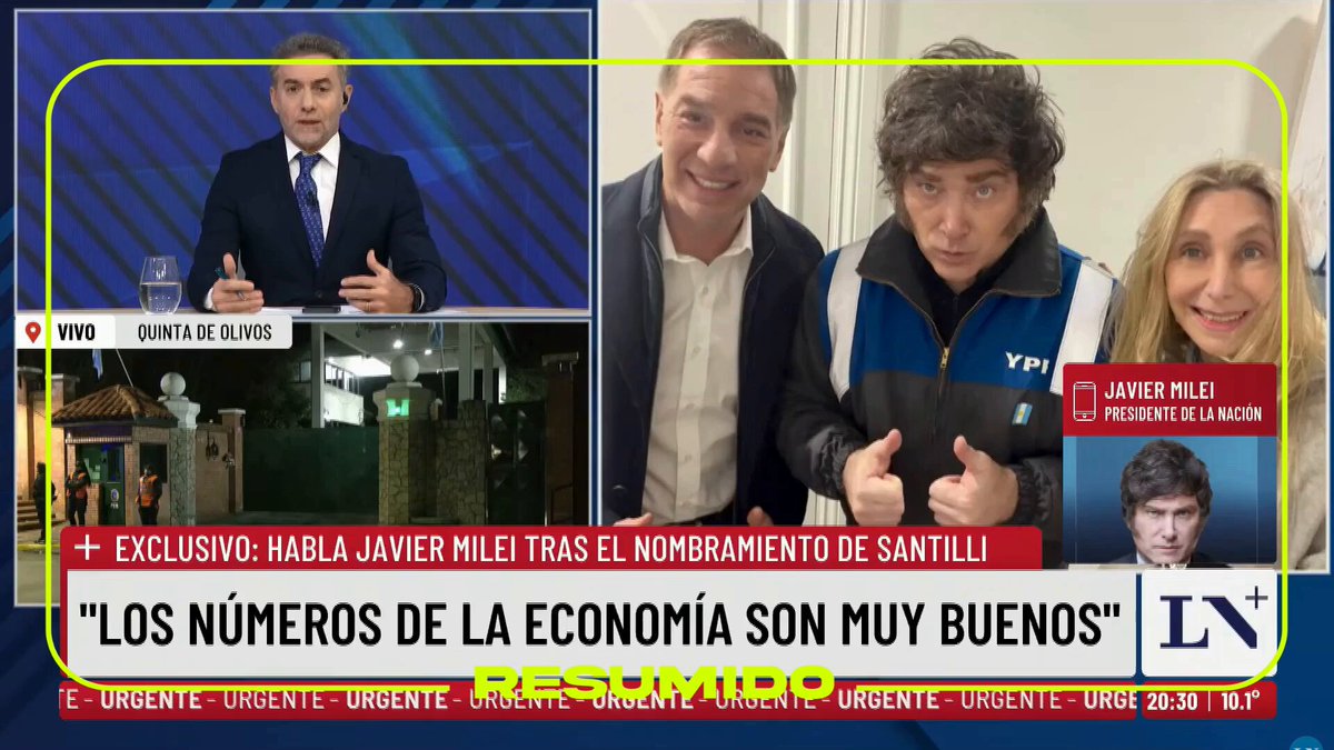 "Si la Justicia determina que Adorni es inocente, va a demostrar lo mal que trabajan los medios" 

🗣️ Javier Milei salió a defender a su exjefe de Gabinete y fue contra el periodismo
