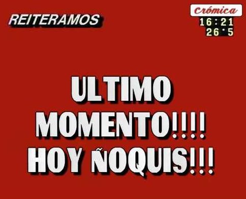 Hoy es 29 y millones de argentinos van a comer ñoquis y poner plata abajo del plato

¿De dónde viene esa costumbre? Hay dos versiones. Y una mentira 🧵