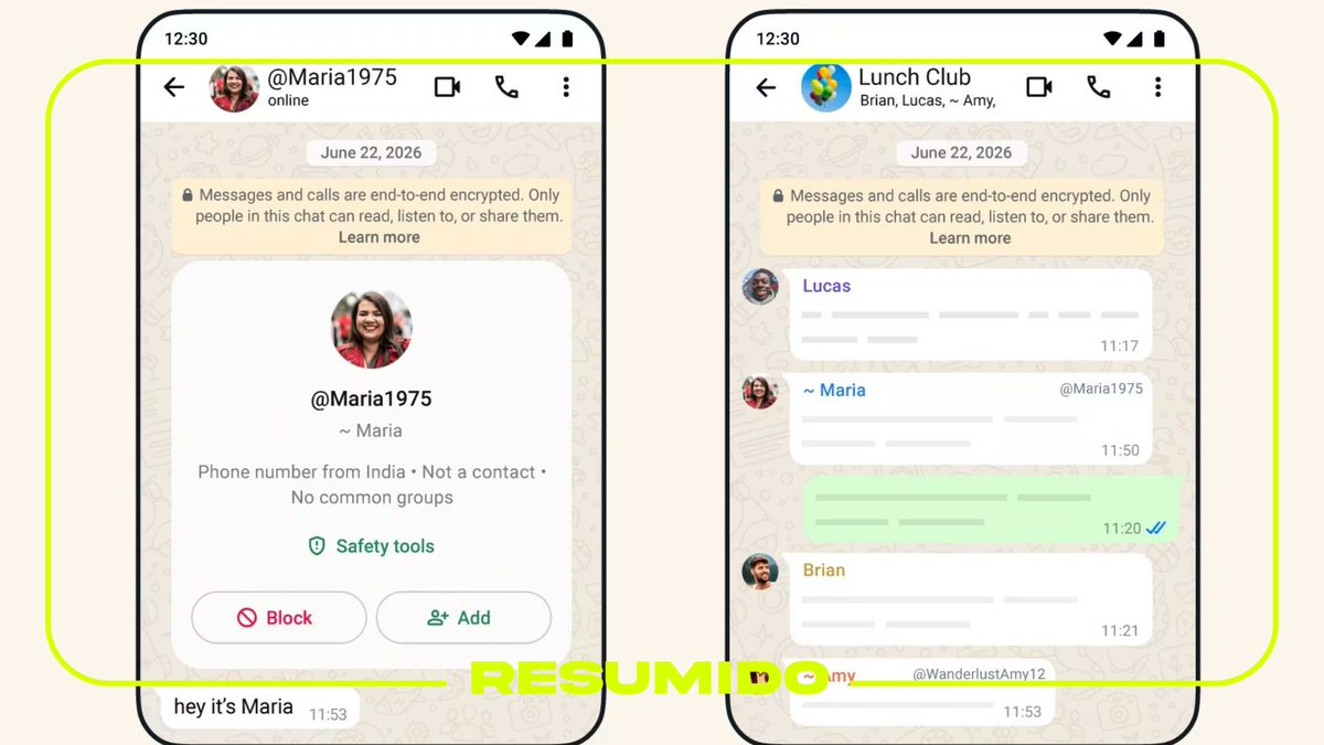 WhatsApp anunció que se podrán crear nombres de usuario únicos para chatear sin dar tu número

La función llegará de forma progresiva, incluirá un PIN de seguridad y links personalizados