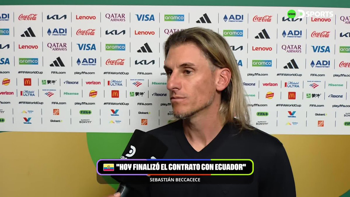 "No fue el Mundial que habíamos imaginado" 

🗣️ Sebastián Beccacece confirmó que dejó de ser el DT de Ecuador tras perder contra México