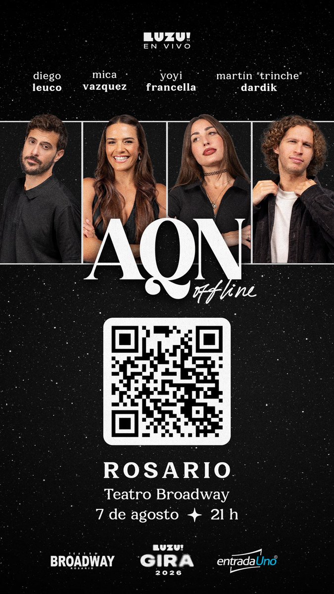 Gente, el 7 de agosto, Antes Que Nadie viaja a Rosario!!!!
¿Ya sacaron sus entradas?