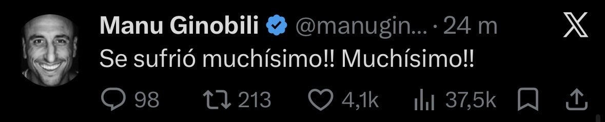 Todos fuimos Manu Ginóbili viendo a Argentina