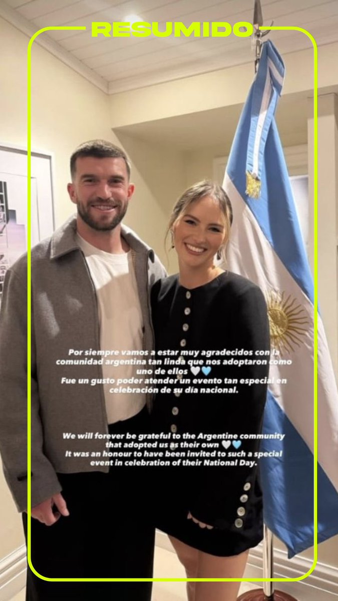 Tim Payne festejó el Día de la Independencia en la Embajada Argentina en Wellington, Nueva Zelanda