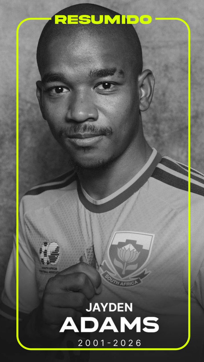 Jayden Adams, jugador de la Selección de Sudáfrica fue encontrado sin vida dentro de un hotel en Ciudad del Cabo