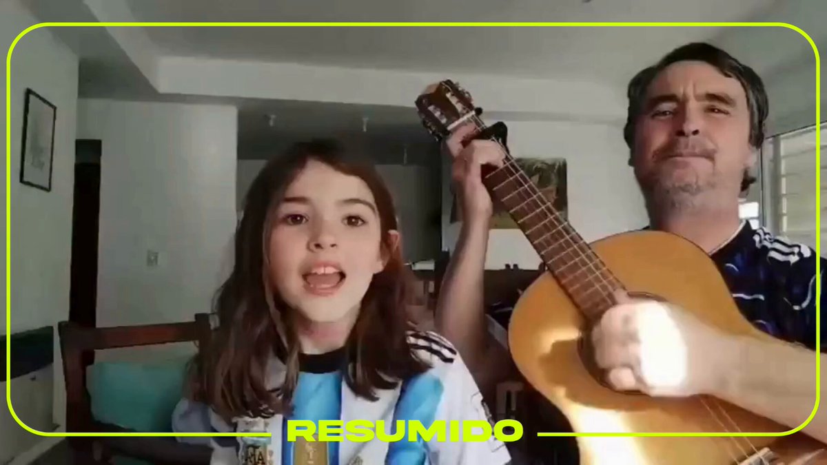 “Quiero volver a robarle un gol al ladrón, como el Diego y el Narigón”

Padre e hija hicieron su versión mundialista de  "Astros" de Ciro y los persas