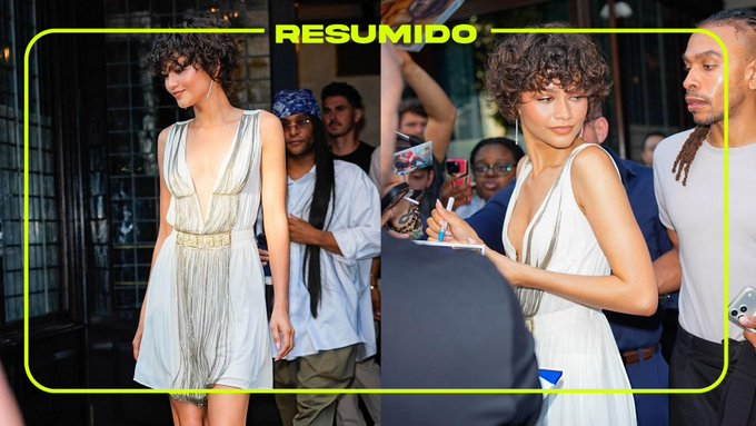 Zendaya hoy en Nueva York para la prensa de "La Odisea"