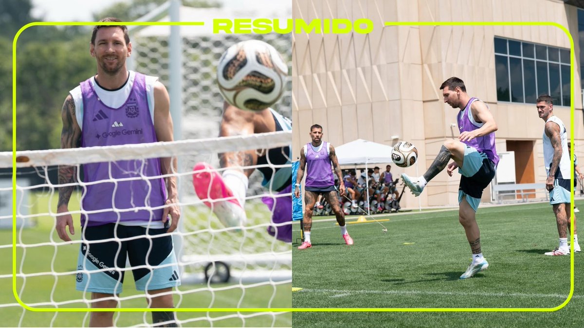 "El último en Kansas City"

Las fotos subió Messi del último entrenamiento en Kansas antes del duelo contra Inglaterra en las semifinales del
