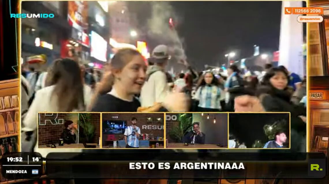 Nico Barral no se quiso quedar atrás y también consiguió sus picos mundialistas 

¿Arrancó la competencia entre los noteros? #DQT