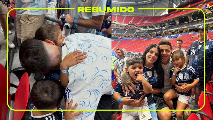 Las fotos de la familia de Enzo Fernández  

El abrazo con Oli y Benja 🥹 🥹