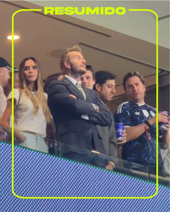 David y Victoria Beckham estuvieron presentes en el partido de Inglaterra contra Argentina