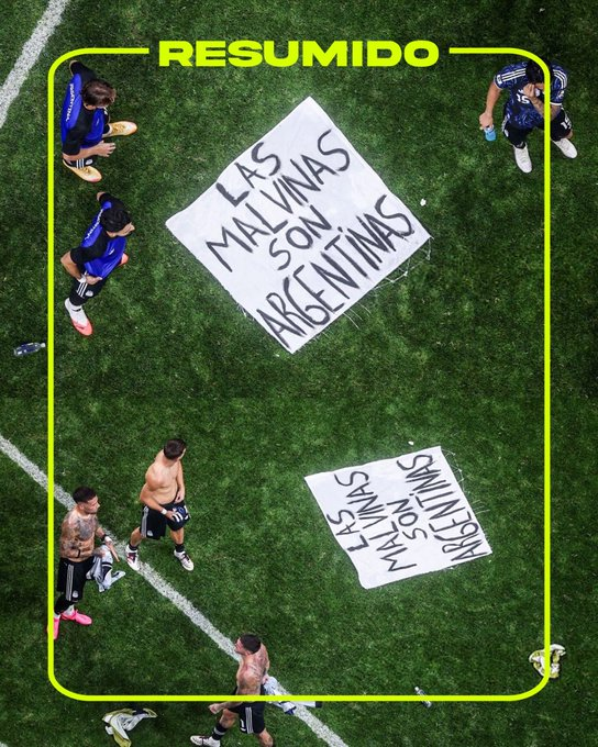 El gobierno británico pidió formalmente a la FIFA que suspenda a los jugadores argentinos que exhibieron la bandera de Malvinas tras la victoria ante Inglaterra