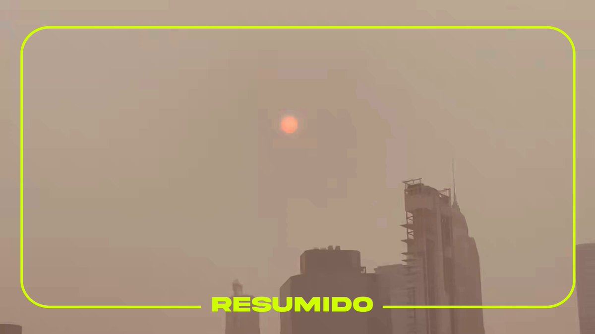Hay Alerta máxima por la calidad del aire en Nueva York y Nueva Jersey antes de la final del Mundial 2026

El humo de los incendios forestales en Canadá cubrió la región, generando condiciones de aire