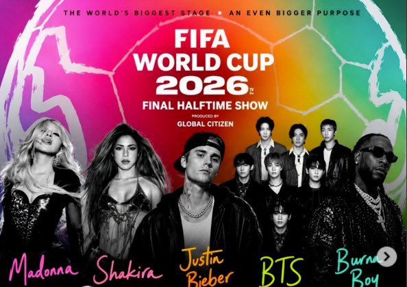 La FIFA notificó a la Argentina y a España que el descanso durará 17 minutos exactos.

Once minutos de show más 6 minutos de armado y desarmado, con las presentaciones de Shakira, Madonna, Justin Bieb
