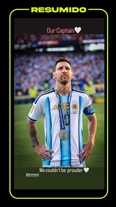 “Nuestro Capitán. No podríamos estar más orgullosos”
El posteo de David Beckham a Messi tras el resultado de la final contra España