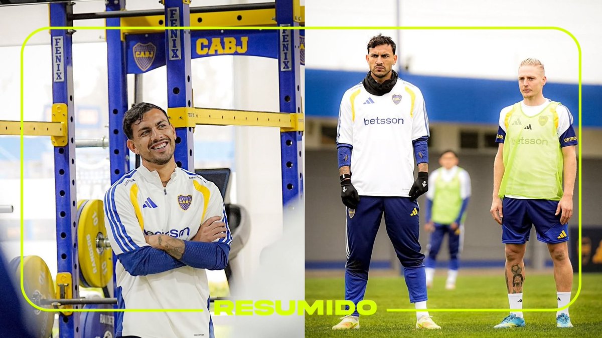 "Otra vez en casa"
Leandro Paredes volvió a entrenar con Boca