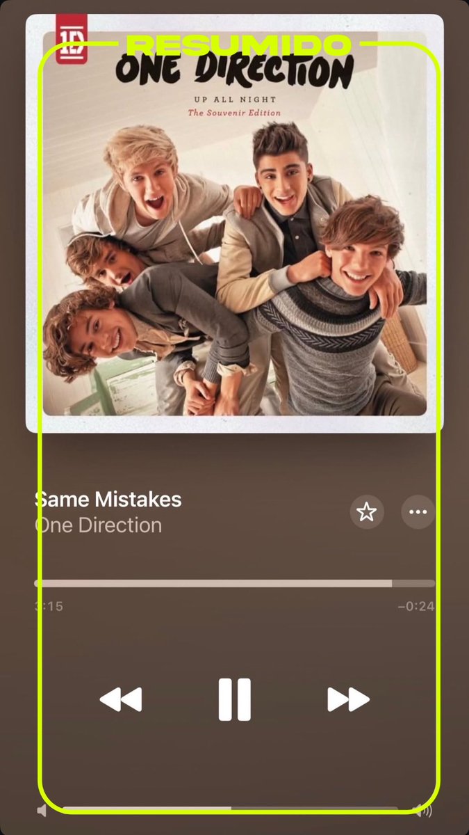 Louis Tomlinson subió una historia escuchando la canción, “Same Mistakes” del primer álbum de One Direction