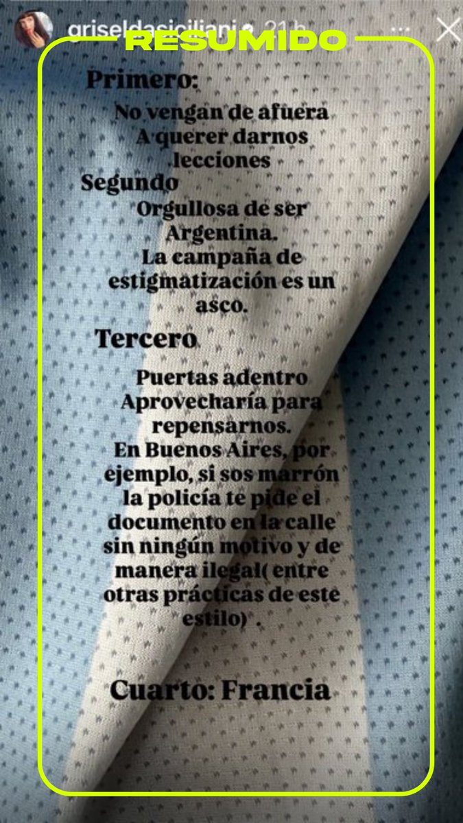 "Puertas adentro aprovecharía para repensarnos"

Griselda Siciliani habló de las acusaciones de racismo y pidió que "no vengan de afuera a querer dar lecciones", pero que puede ser una oportunidad par