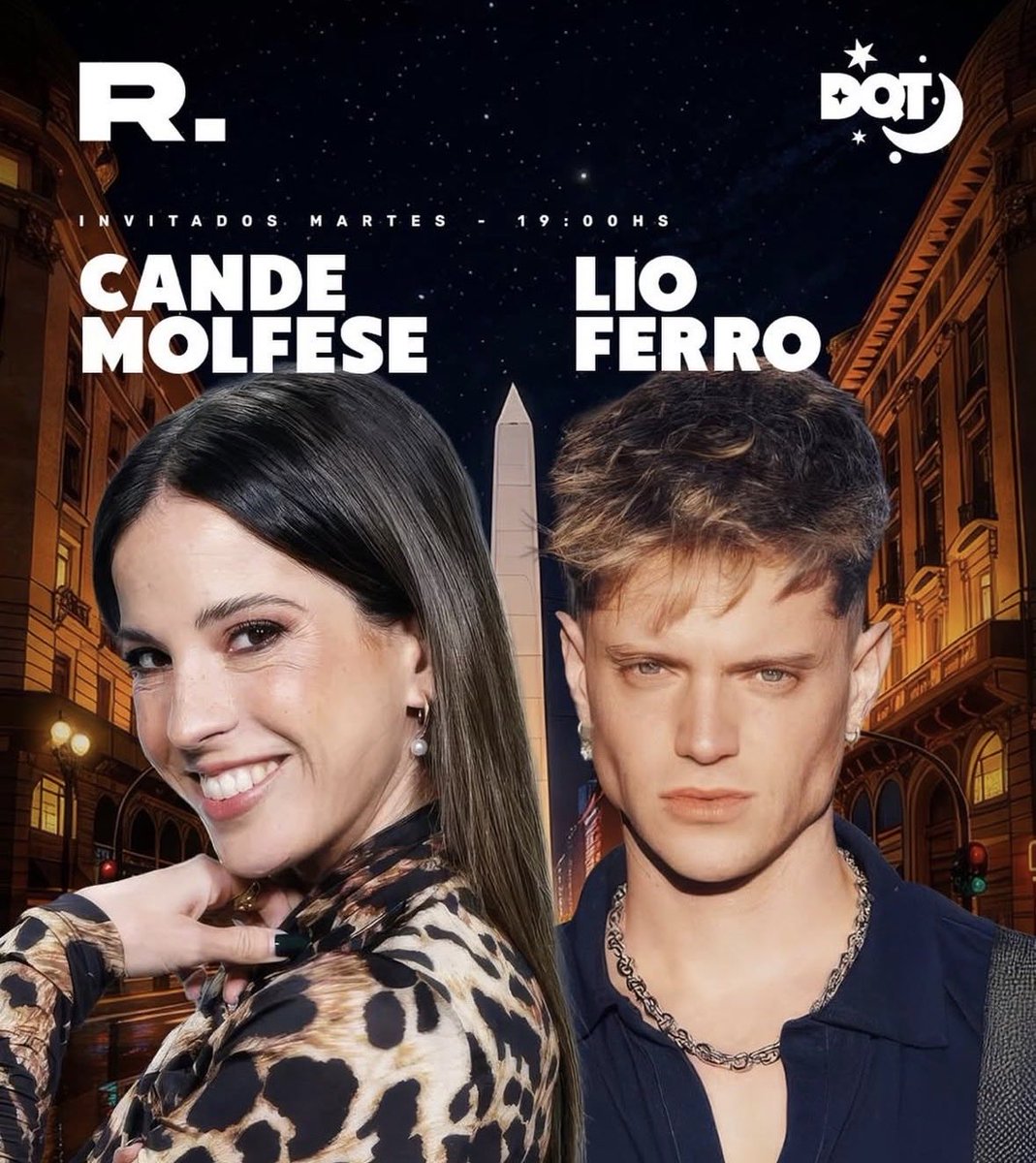 Hoy vienen a Después Que Todos Cande Molfese y Lío Ferro 

Los quiero ver a las 19:00 en el canal de Youtube de Resumido