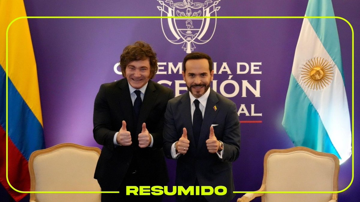 Javier Milei se reunió con el presidente electo de Colombia, Abelardo de la Espriella