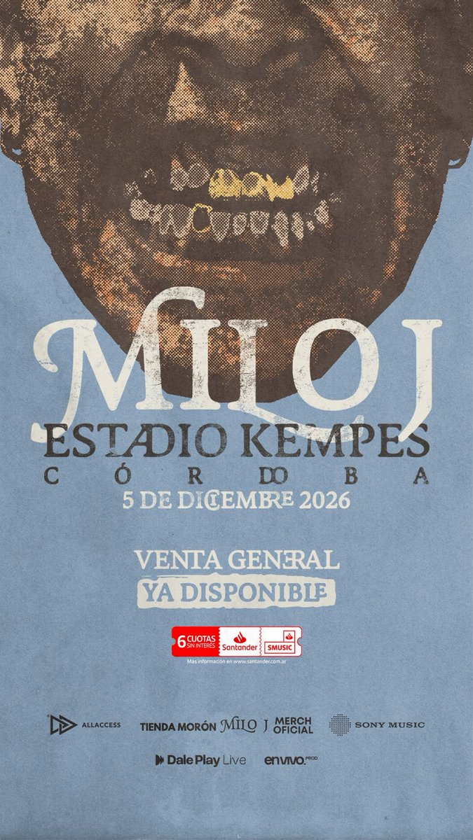 YA ESTÁN A LA VENTA LAS ENTRADAS PARA EL SHOW FEDERAL DE MILO J EN CÓRDOBA