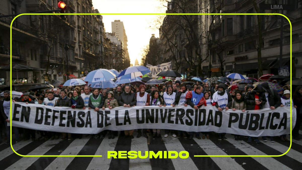Hay paro Nacional Universitario de 24 horas. Afecta a docentes y no docentes de las universidades públicas.
Reclaman la Ley de Financiamiento universitario, aumento salarial y fondos para hospitales