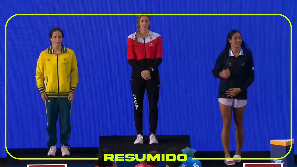 Agostina Hein le dio a Argentina la primera medalla en la historia del Pan Pacific Championships 🥉

Bronce en los 400 metros combinados + nuevo récord sudamericano. Histórico.