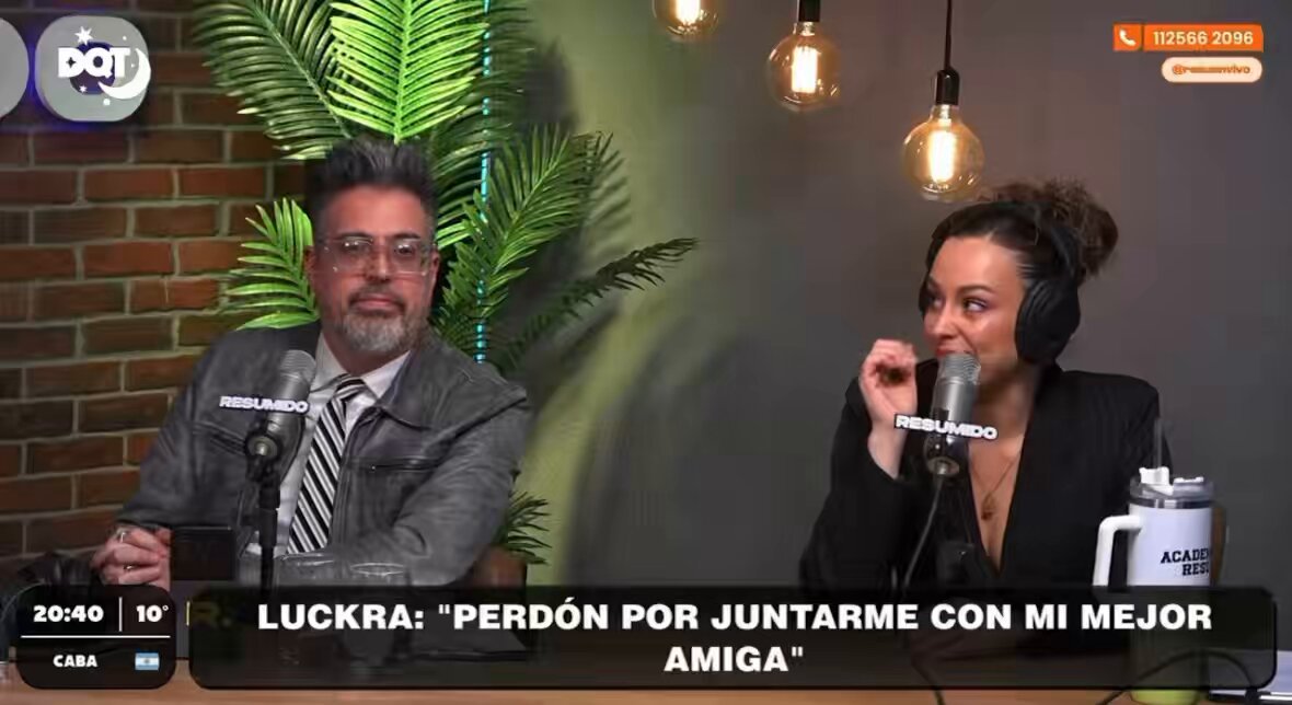 “Por un lado pienso que con todo este quilombo es innecesario y por otro lado el flaco tiene un punto de que es la mejor amiga” 

Agus García habló sobre el viaje de trabajo de Luck Ra y La Joaqui y o