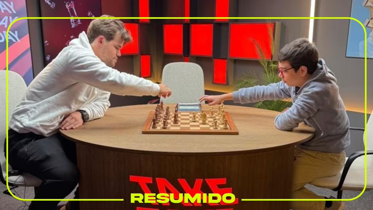 Faustino Oro con 12 años le ganó una partida al campeón mundial de ajedrez Magnus Carlsen
