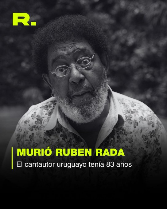 Rubén Rada, el reconocido músico uruguayo, murió a los 83 años