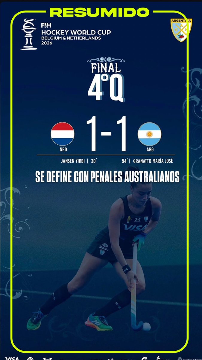 La final del mundial de hockey se define por penales australianos