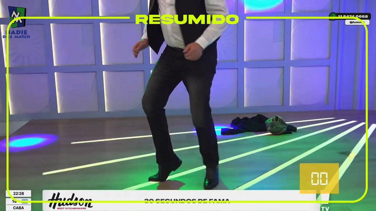 Roberto Peña la rompió con sus pasos #NadieDiceMatch