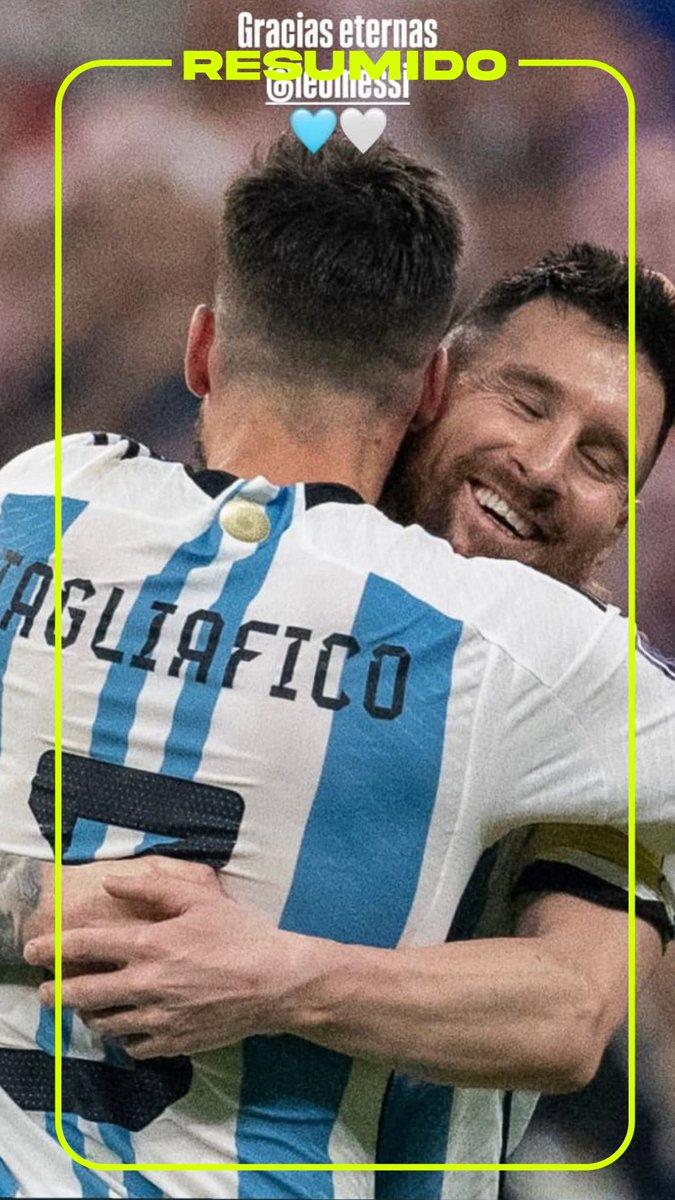 🥺 "Gracias eternas"
Nicolás Tagliafico también le dejó su saludo a Leo