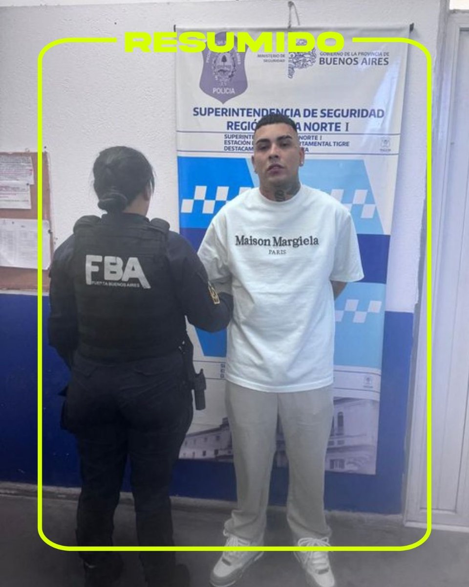 Callejero Fino declaró y continuara detenido
Sostuvo que la pistola Glock no es de su propiedad