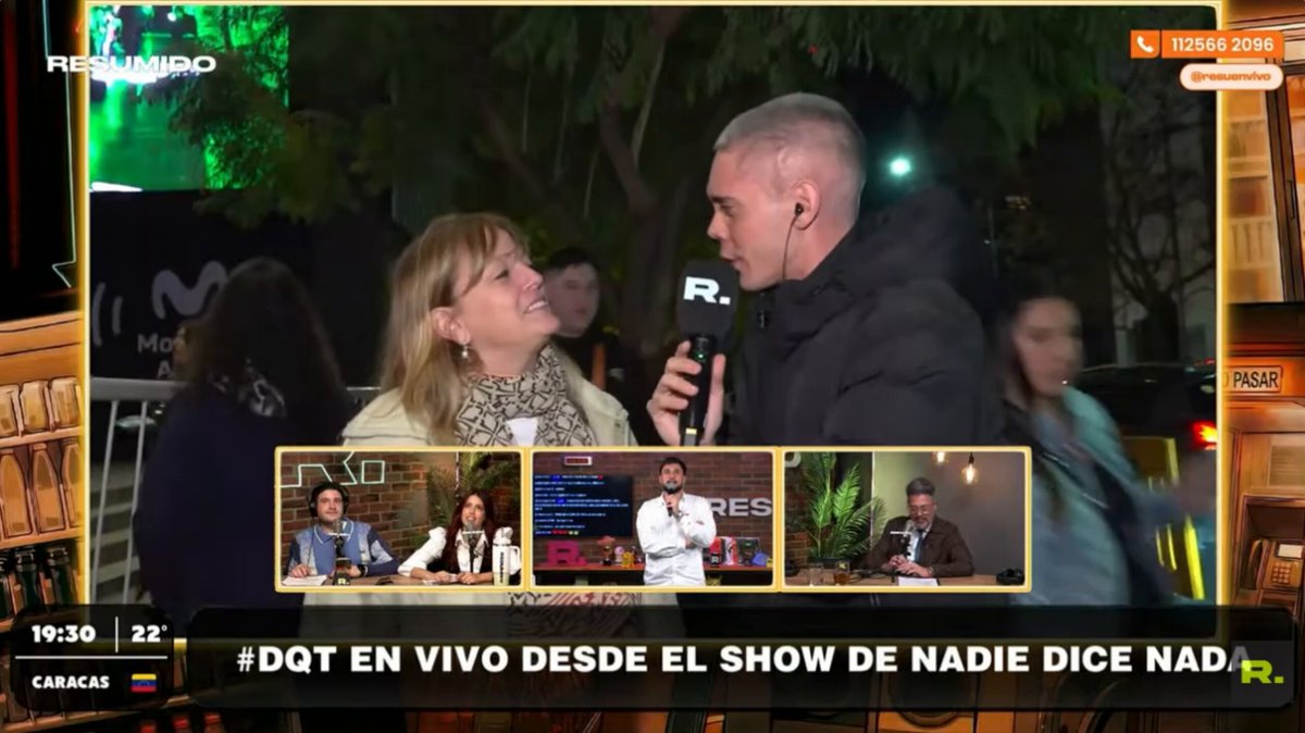 "¿Conoces a Rolo Barbano?
-No se, ¿el que sale con Marina Calabró?"

Estuvimos en la puerta del Movistar Arena de Nadie Dice Nada charlando con la gente #DQT