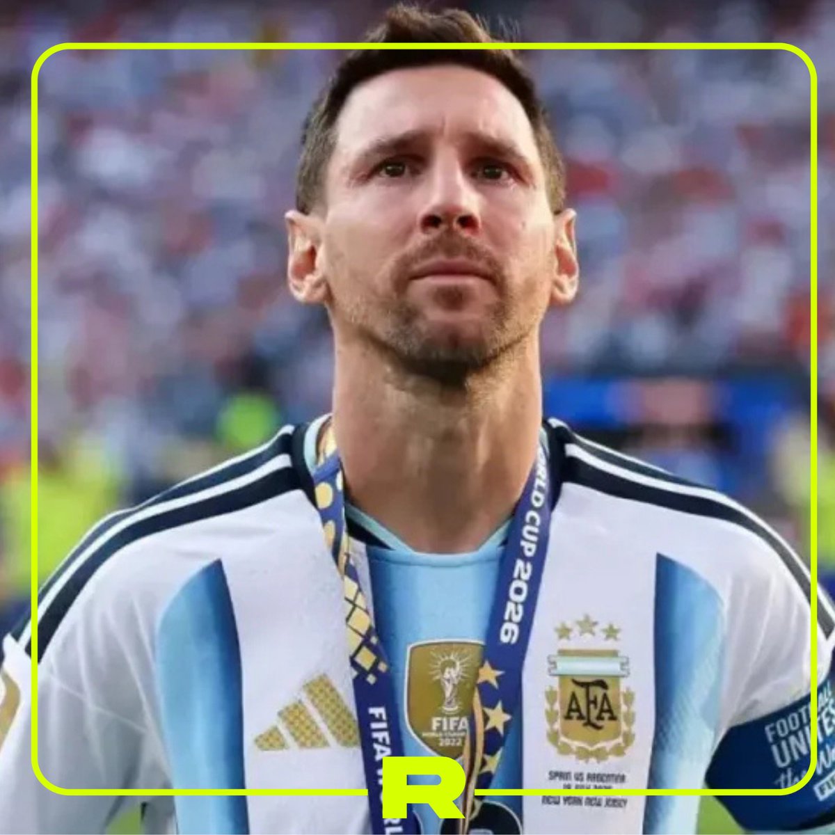 🇦🇷 AFA anunció que habrá homenajes para Messi en todos los estadios de Argentina

En el minuto 10 de cada partido, se parará todo para aplaudirlo durante un minuto por el anuncio de su retiro de la Se