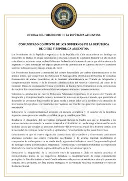 CHILE REAFIRMA SU APOYO A LA SOBERANÍA ARGENTINA SOBRE LAS ISLAS MALVINAS

El presidente de Chile, Kast ratificó los derechos argentinos sobre las islas
