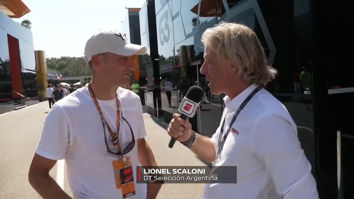 Lionel Scaloni estuvo en Monza viendo la F1🇦🇷