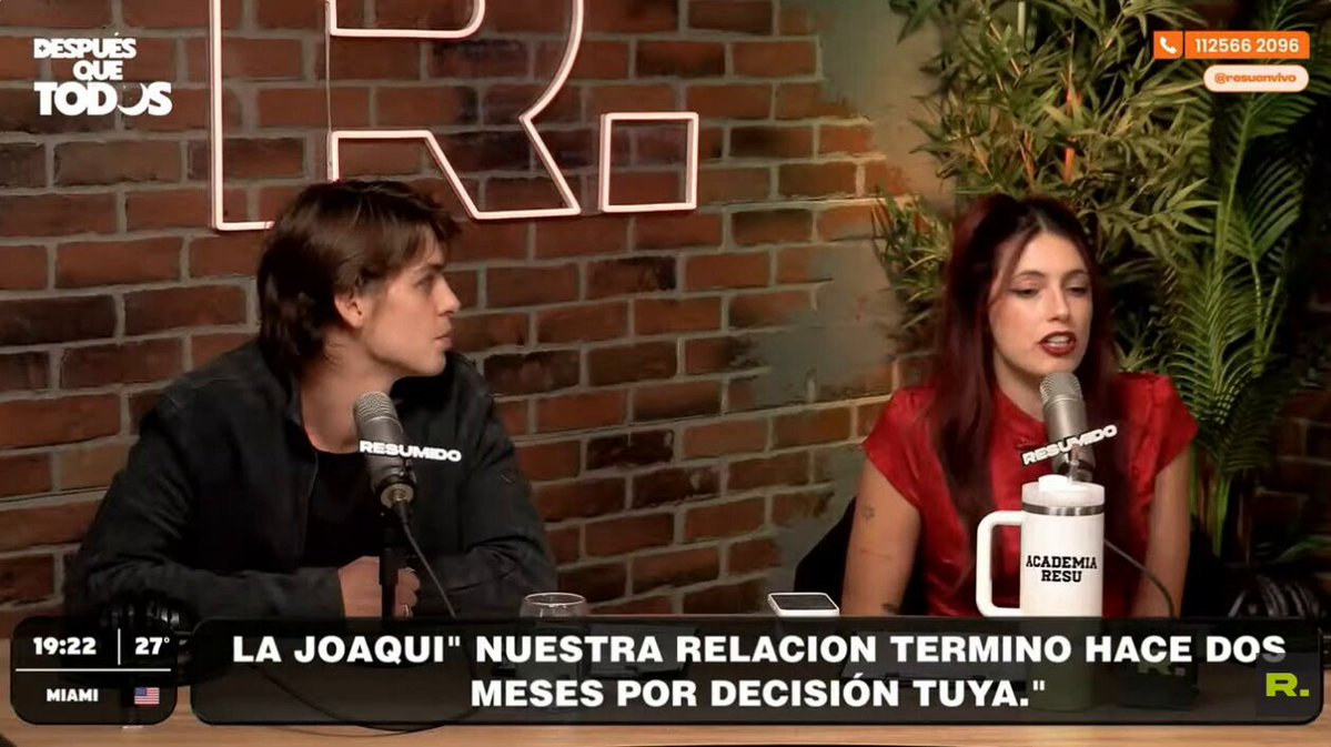 "La Joaqui en PLP contó que no estuvo con ninguna pareja que no la haya engañado"

Agus García te resume de donde empieza el lore entre La Joaqui y Luck Ra #DQT