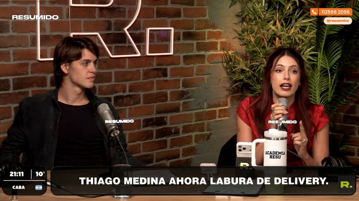 “Me gusta la actitud que pone Thiago Medina.”

Thiago Medina, ex Gran Hermano, empezó a trabajar como delivery porque “no funcionó lo de influencer” #DQT
