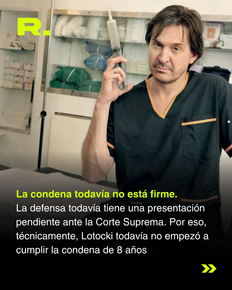 El médico se encuentra actualmente detenido por la muerte del paciente Rodolfo Christian Zárate (50), hecho por el que también está siendo sometido a juicio