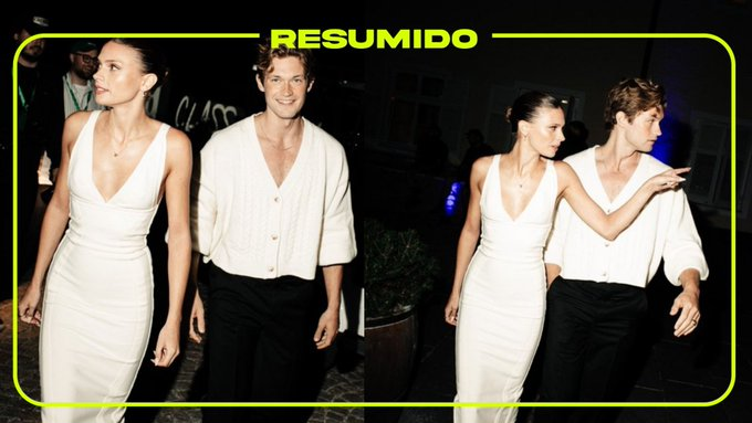 Harriet Herbig-Matten y Damian Hardung, los actores de Maxton Hall, en el evento Obsessed Retreat