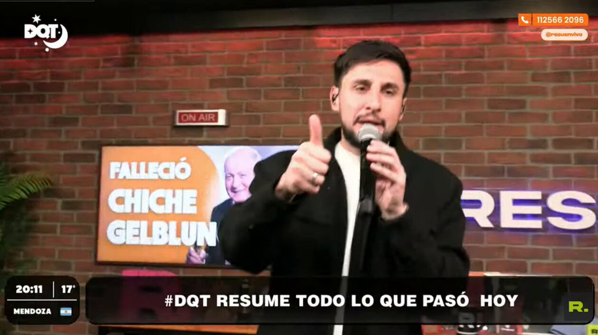 Enterate de todo lo que pasó hoy en Después Que Todos:

-Falleció Chiche Gelblung.
-¿La IA va a matarnos a todos?
-Mar Cosca y Fio Giménez aclararon todo.
-Se separaron Manu y Lola.
-Café entre Sofi y